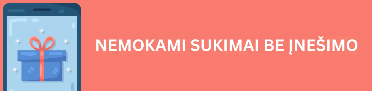 emokami sukimai be įnešimo